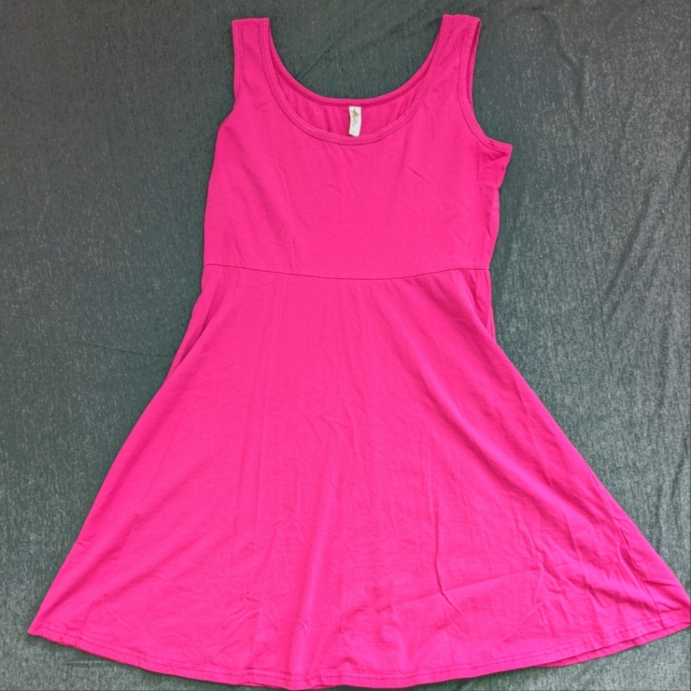 Hot Pink Skater Dress